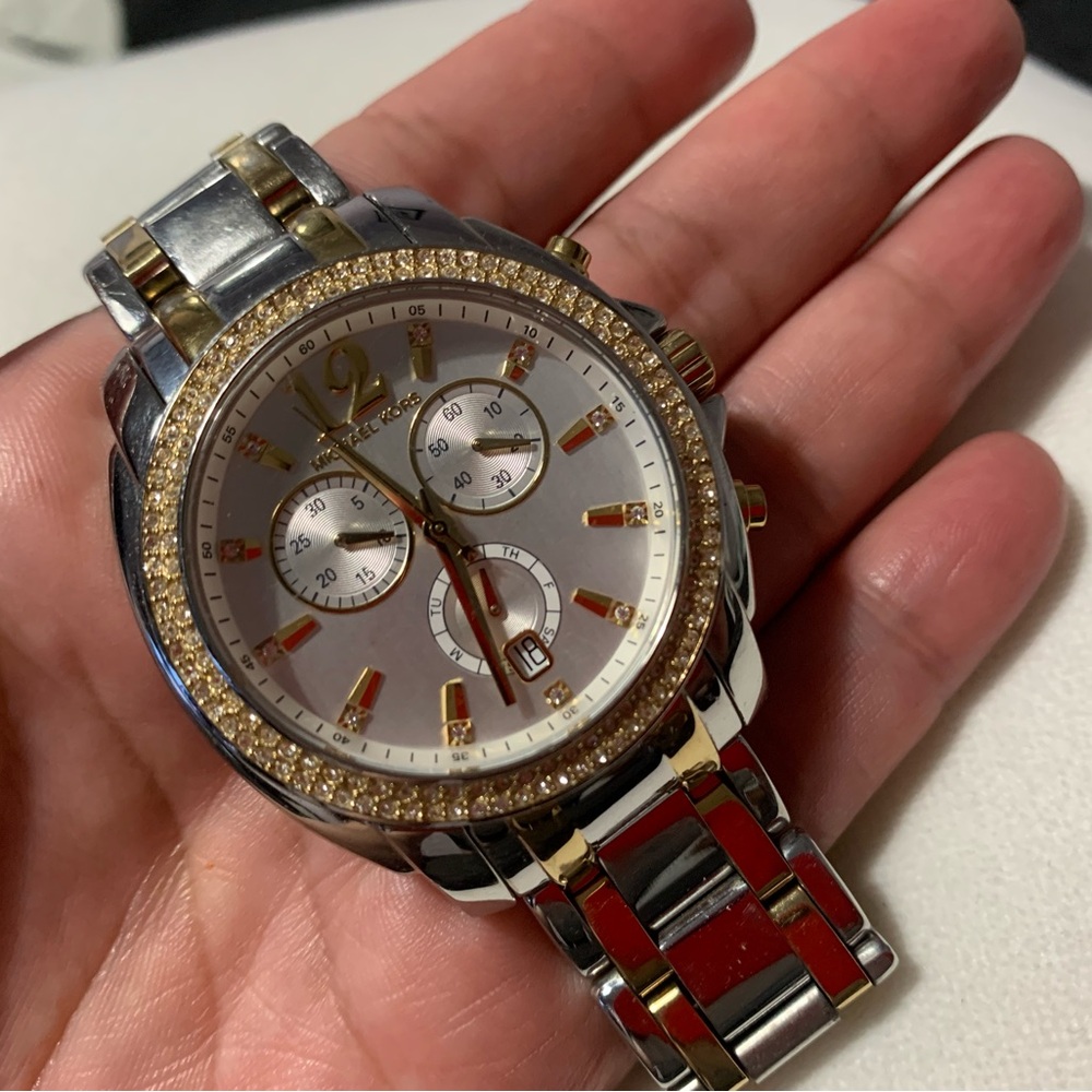 Michael Kors Silver and Gold Watch